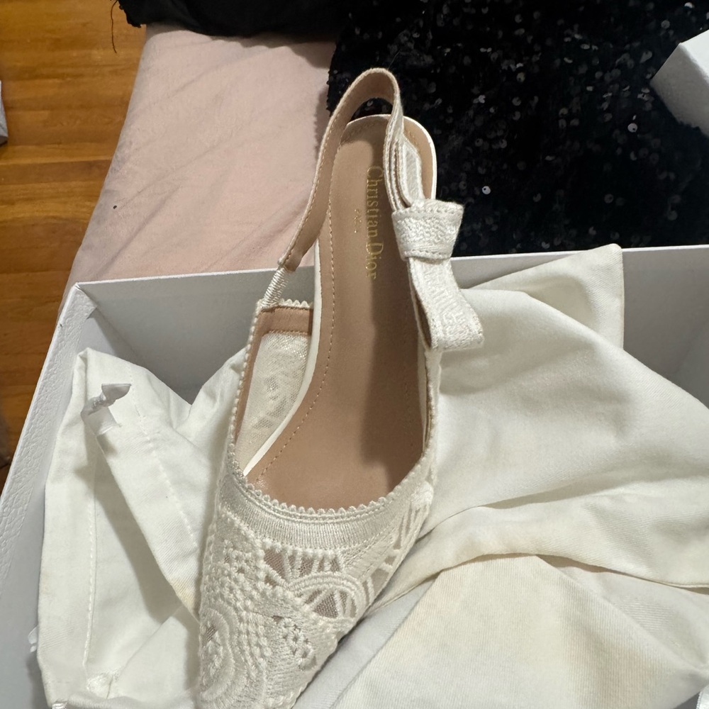 Dior White Box with Gold Logo